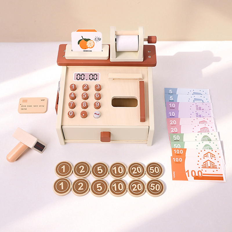 Toy Cash Register - 어린이 시뮬레이션 계산대 장난감 화폐 감지