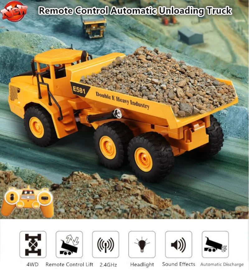 Kids Toys Under 50 - 무선 조종 덤프트럭 RC, 1:20 스케일,