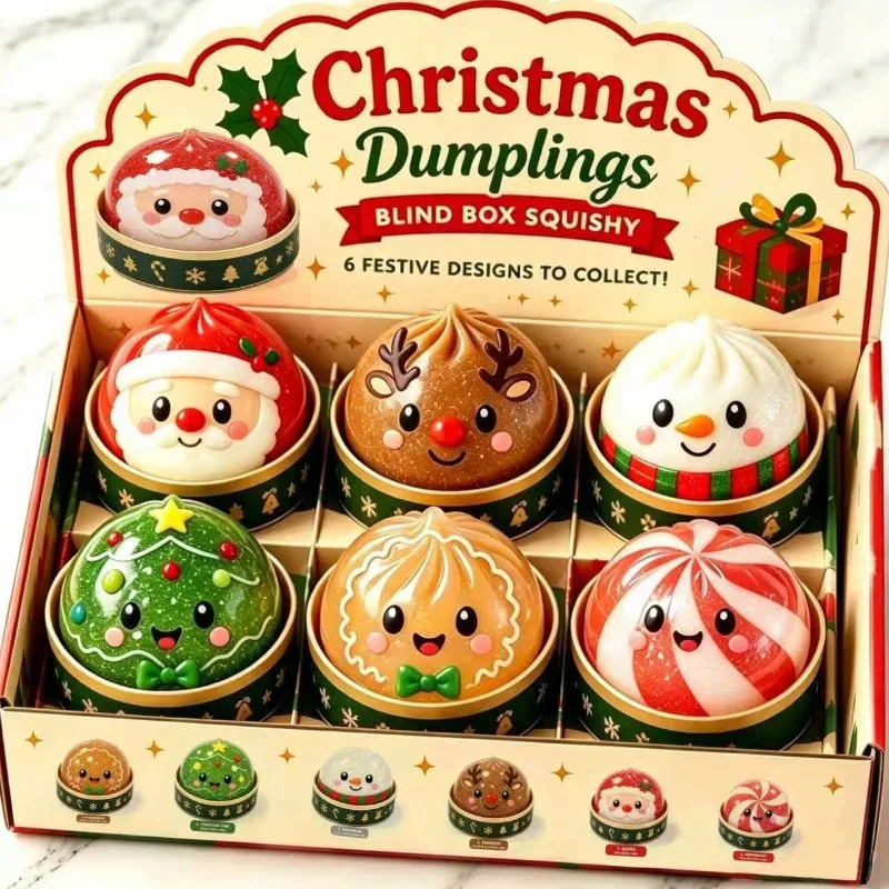 크리스마스 테마의 쫀득쫀득한 손으로 쥐는 장난감 세트: - Kids Toys Xmas 리뷰 및 가격