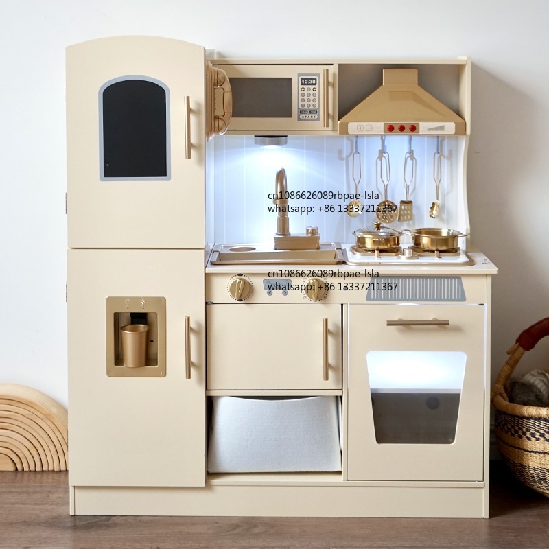 교육용 나무 소꿉놀이 세트, 사실적인 조명과 소리가 나 - Kids Toys Kitchen Set 리뷰 및 가격
