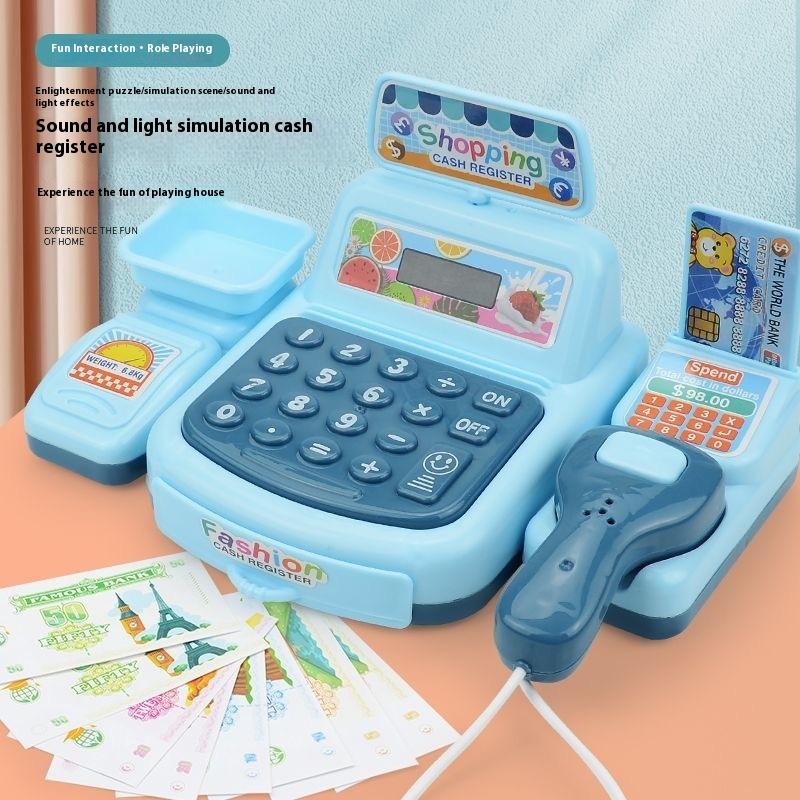 새로운·1세트 전자 게임 조명 및 음향 효과 슈퍼마켓  - Toy Cash Register 리뷰 및 가격