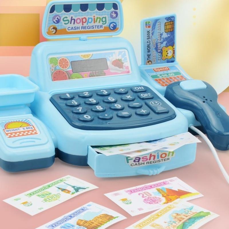 새로운·1세트 전자 게임 조명 및 음향 효과 슈퍼마켓  - Toy Cash Register 리뷰 및 가격