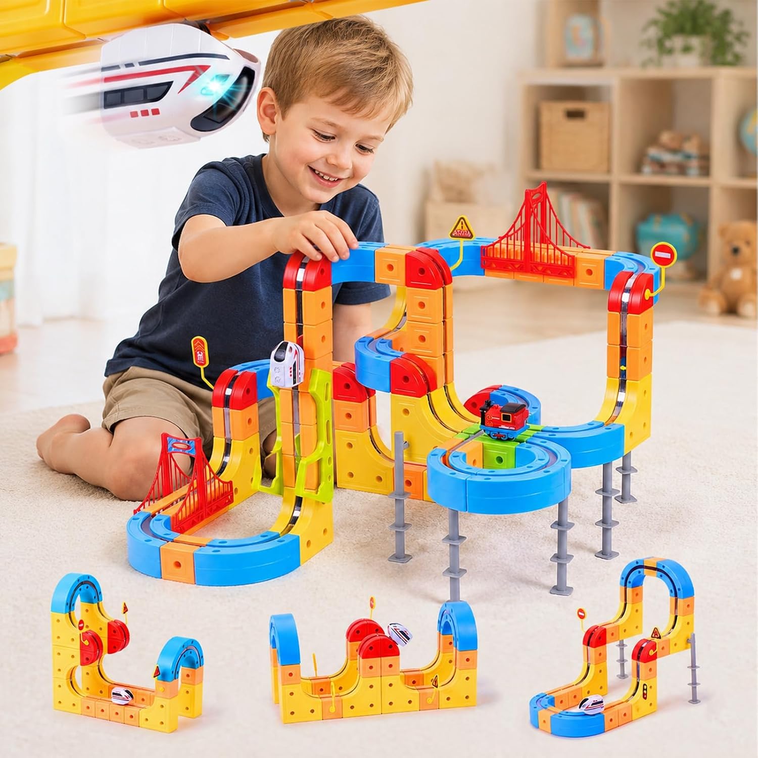 어린이용 전자기 부상 열차 세트 - 무중력 DIY 조립 - Kids Toys 3 Year Old 리뷰 및 가격