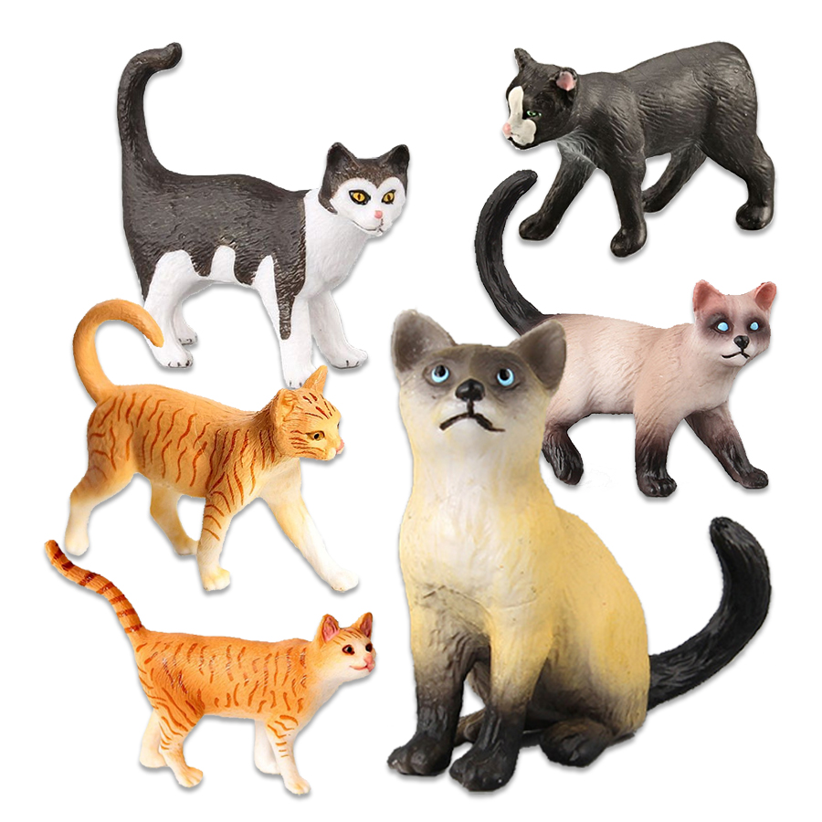 현실적인 플라스틱 고양이 피규어 페르시아 브리티시 쇼트 - Kids Toys Reviews 리뷰 및 가격
