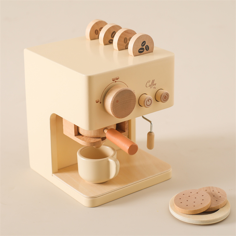 어린이 나무 몬테소리 장난감 세트 어린이 커피 기계 주 - Kids Toys Kitchen Set 리뷰 및 가격
